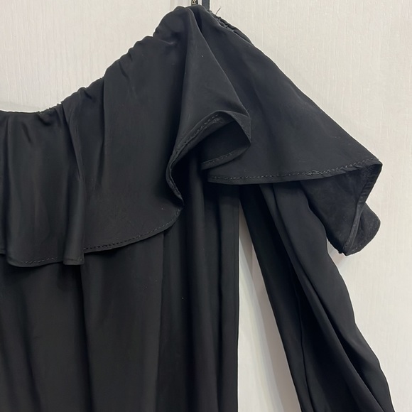 AMANDA UPRICHARD 💯% SILK OFF-SHOULDER MINIDRESS - Picture 2 of 3